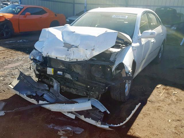 KMHFC46F68A287544 - 2008 HYUNDAI AZERA SE WHITE photo 2