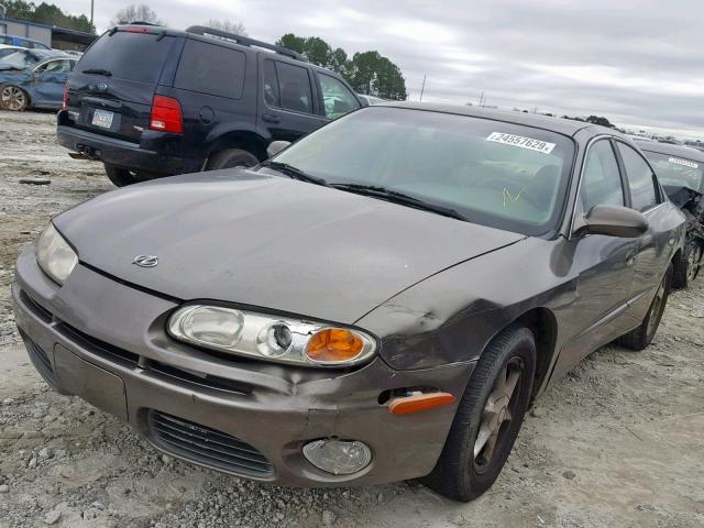 1G3GR64H114226923 - 2001 OLDSMOBILE AURORA BROWN photo 2