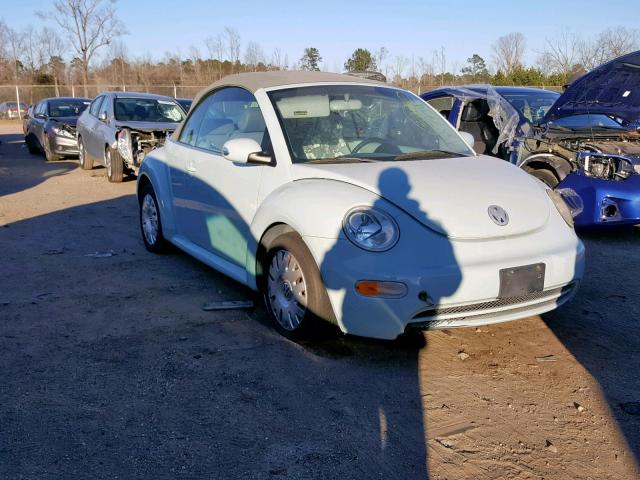 3VWBM31Y65M354206 - 2005 VOLKSWAGEN NEW BEETLE TURQUOISE photo 1