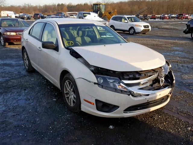 3FAHP0GAXCR263099 - 2012 FORD FUSION S WHITE photo 1