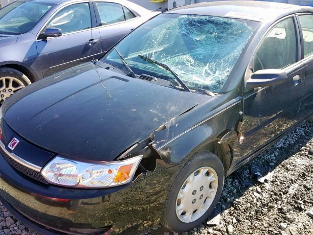 1G8AG52F44Z178780 - 2004 SATURN ION LEVEL BLACK photo 9