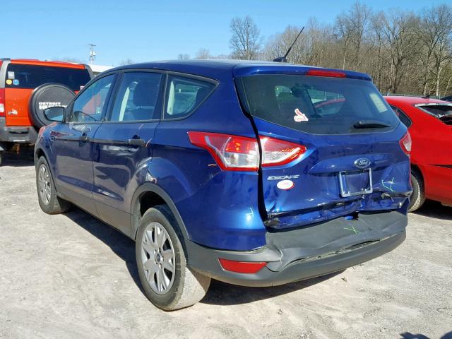 1FMCU0F77DUB28333 - 2013 FORD ESCAPE S BLUE photo 3