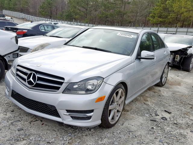 WDDGF4HB3EA963895 - 2014 MERCEDES-BENZ C 250 SILVER photo 2