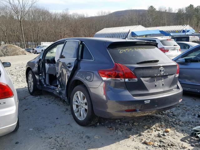 4T3BA3BB2FU074613 - 2015 TOYOTA VENZA LE GRAY photo 3