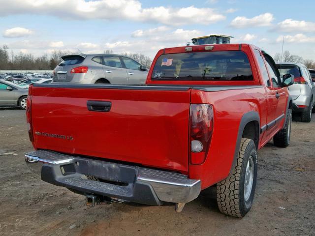 1GCDT196558224492 - 2005 CHEVROLET COLORADO RED photo 4