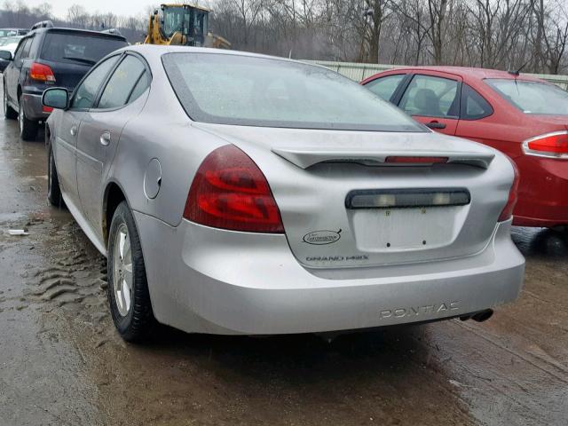 2G2WP552181104692 - 2008 PONTIAC GRAND PRIX SILVER photo 3