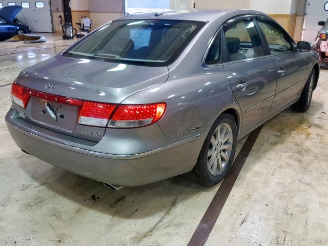 KMHFC46F69A373096 - 2009 HYUNDAI AZERA SE GRAY photo 4