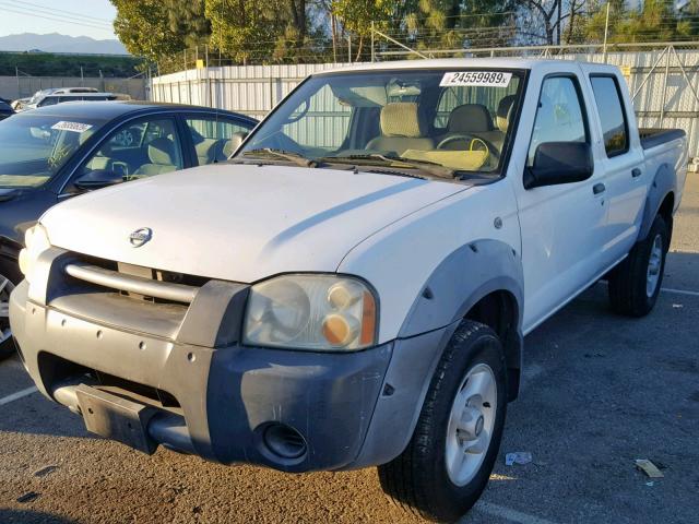 1N6ED27T42C363972 - 2002 NISSAN FRONTIER C WHITE photo 2