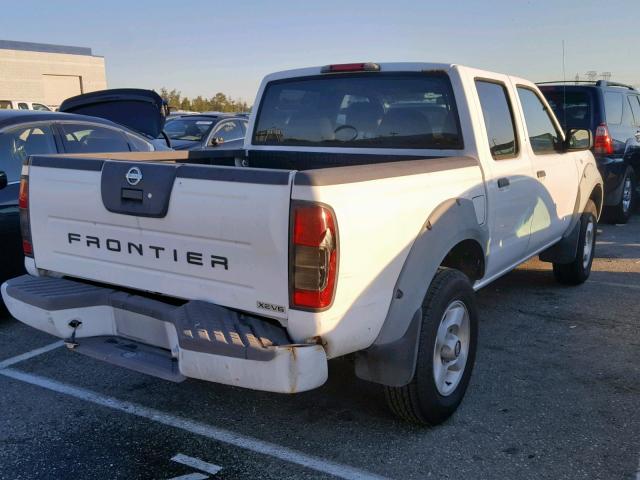 1N6ED27T42C363972 - 2002 NISSAN FRONTIER C WHITE photo 4