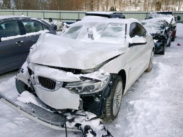 WBA3N9C5XEK245262 - 2014 BMW 428 XI WHITE photo 2