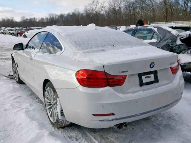 WBA3N9C5XEK245262 - 2014 BMW 428 XI WHITE photo 3