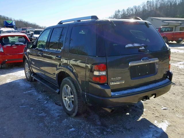 1FMEU75E87UA96868 - 2007 FORD EXPLORER L BROWN photo 3