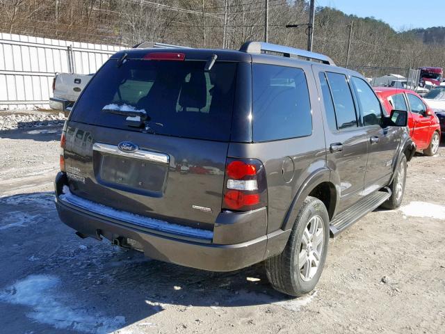 1FMEU75E87UA96868 - 2007 FORD EXPLORER L BROWN photo 4