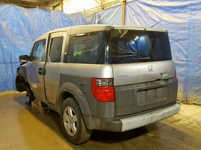 5J6YH285X4L023209 - 2004 HONDA ELEMENT EX GRAY photo 3