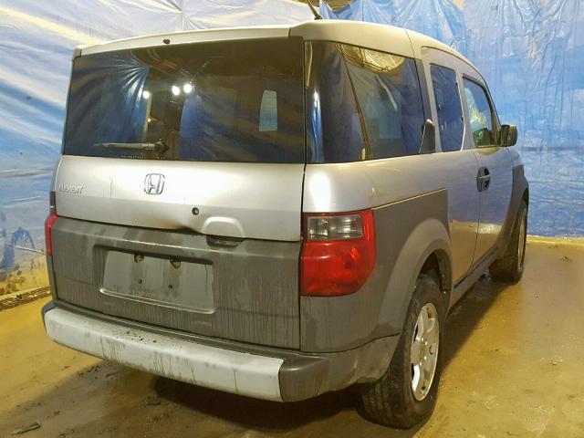 5J6YH285X4L023209 - 2004 HONDA ELEMENT EX GRAY photo 4