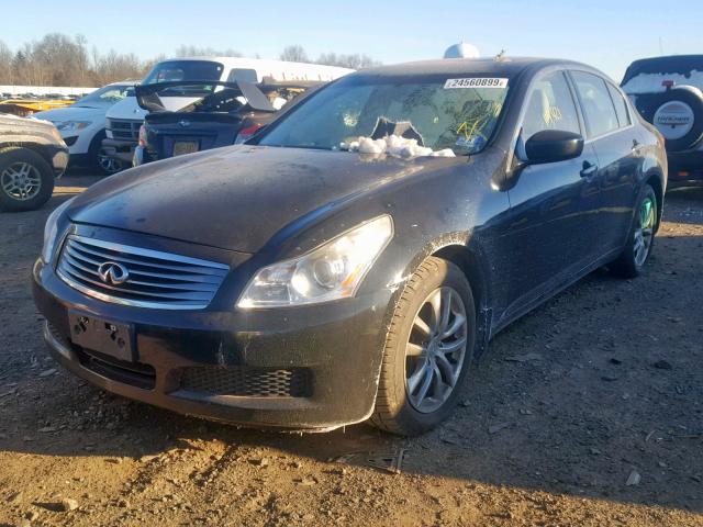 JNKCV61FX9M358540 - 2009 INFINITI G37 BLACK photo 2