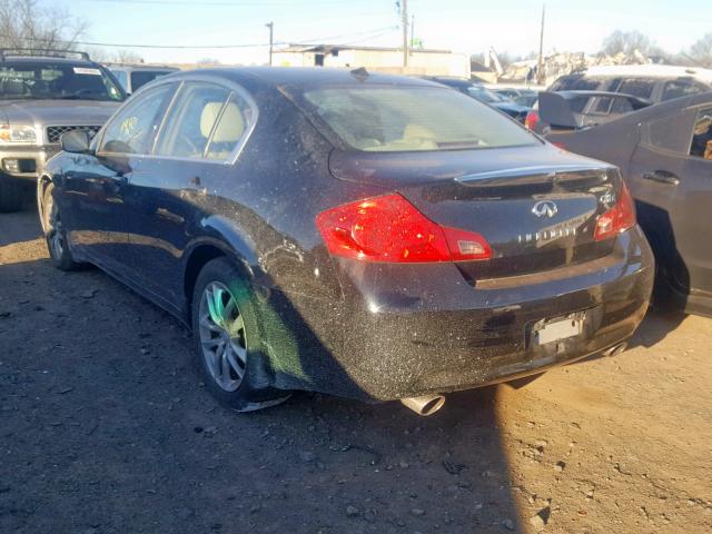 JNKCV61FX9M358540 - 2009 INFINITI G37 BLACK photo 3