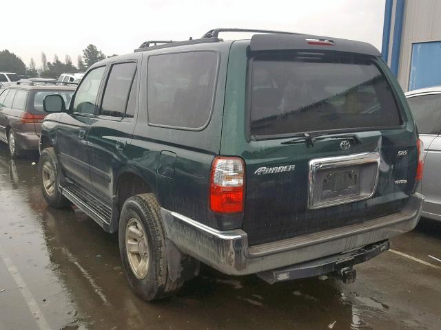 JT3GN86R720230842 - 2002 TOYOTA 4RUNNER SR GREEN photo 3