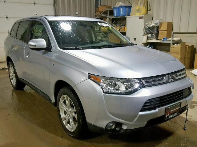 JA4JZ4AX2EZ007400 - 2014 MITSUBISHI OUTLANDER GRAY photo 1