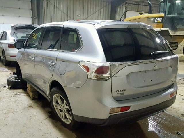 JA4JZ4AX2EZ007400 - 2014 MITSUBISHI OUTLANDER GRAY photo 3