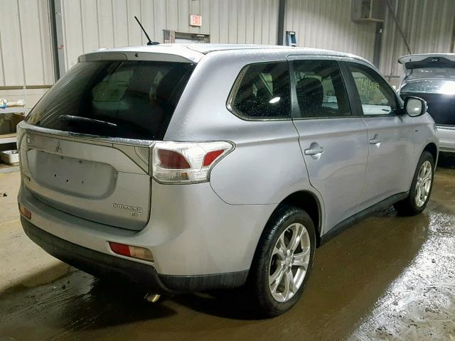 JA4JZ4AX2EZ007400 - 2014 MITSUBISHI OUTLANDER GRAY photo 4