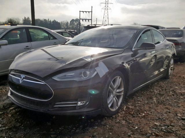 5YJSA1AG1DFP08479 - 2013 TESLA MODEL S BLACK photo 2