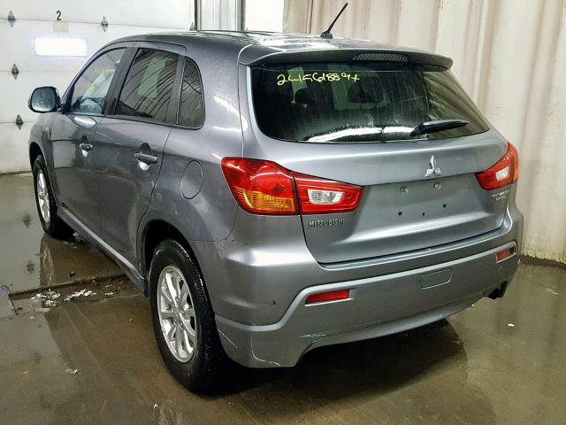 JA4AP3AU3BZ011022 - 2011 MITSUBISHI OUTLANDER GRAY photo 3