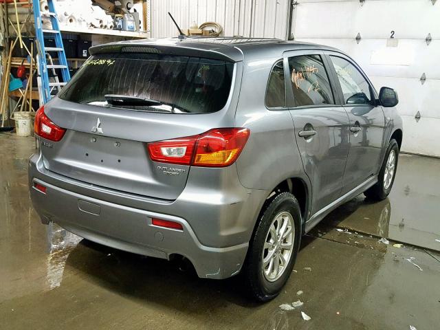 JA4AP3AU3BZ011022 - 2011 MITSUBISHI OUTLANDER GRAY photo 4