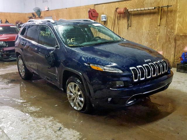 1C4PJMDS2FW505638 - 2015 JEEP CHEROKEE L BLUE photo 1