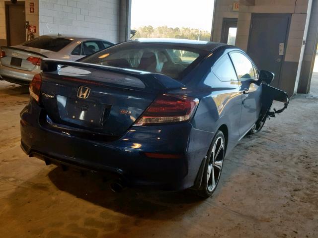 2HGFG4A55EH702276 - 2014 HONDA CIVIC SI BLUE photo 4