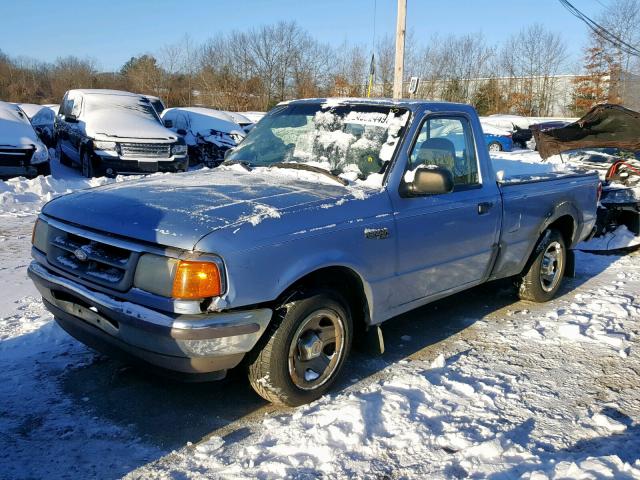 1FTCR10A6VTA36573 - 1997 FORD RANGER BLUE photo 2