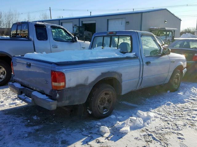 1FTCR10A6VTA36573 - 1997 FORD RANGER BLUE photo 4