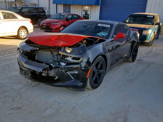 1G1FH1R79H0141114 - 2017 CHEVROLET CAMARO SS BLACK photo 2