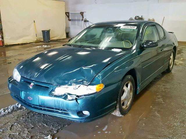 2G1WX15K319266117 - 2001 CHEVROLET MONTE CARL GREEN photo 2