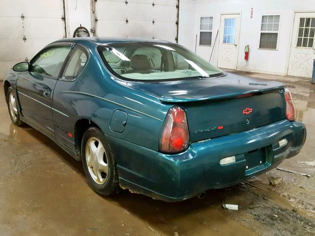 2G1WX15K319266117 - 2001 CHEVROLET MONTE CARL GREEN photo 3