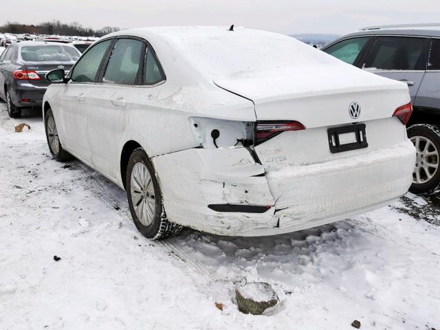 3VWC57BU7KM064010 - 2019 VOLKSWAGEN JETTA S WHITE photo 3