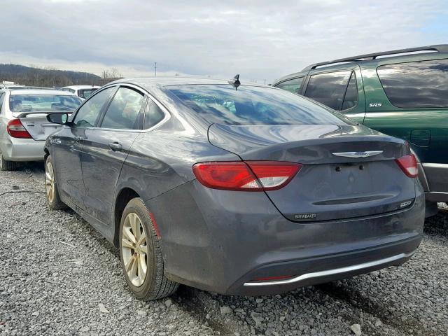 1C3CCCAB2HN503103 - 2017 CHRYSLER 200 LIMITE GRAY photo 3