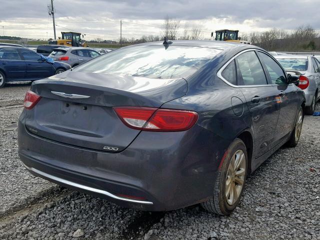 1C3CCCAB2HN503103 - 2017 CHRYSLER 200 LIMITE GRAY photo 4