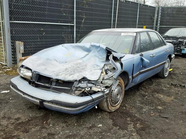 1G4HP53L6PH500575 - 1993 BUICK LESABRE CU BLUE photo 2