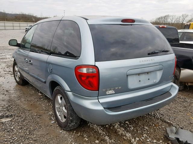 1D4GP45RX5B110285 - 2005 DODGE CARAVAN SX BLUE photo 3