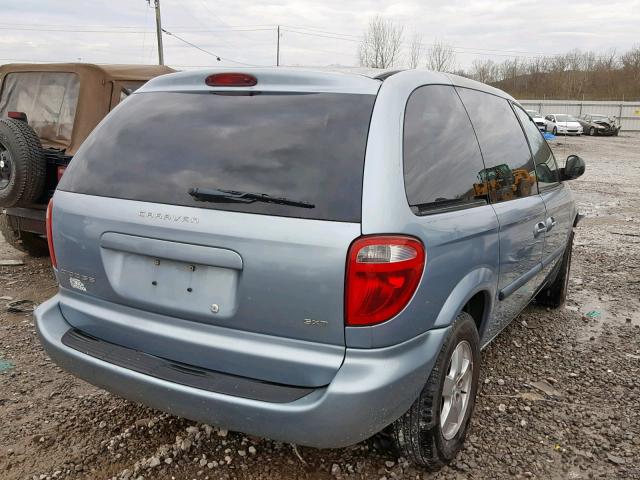 1D4GP45RX5B110285 - 2005 DODGE CARAVAN SX BLUE photo 4