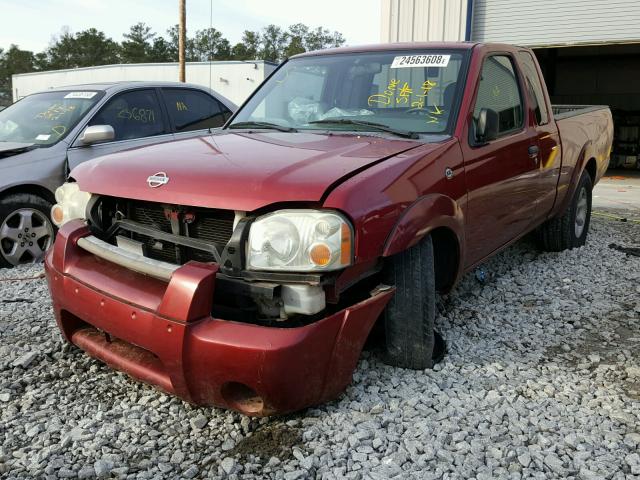 1N6DD26S61C379514 - 2001 NISSAN FRONTIER K RED photo 2