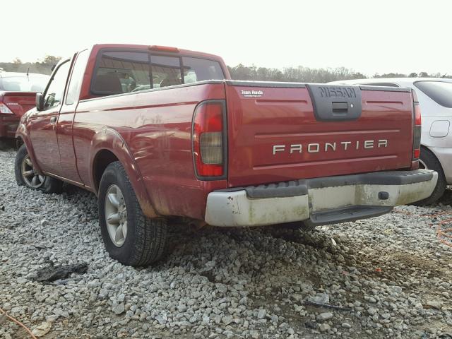 1N6DD26S61C379514 - 2001 NISSAN FRONTIER K RED photo 3