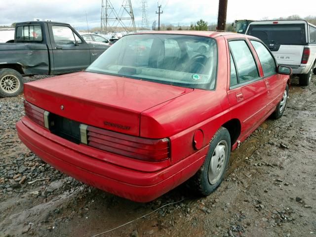 1G1LD55M8SY318763 - 1995 CHEVROLET CORSICA RED photo 4