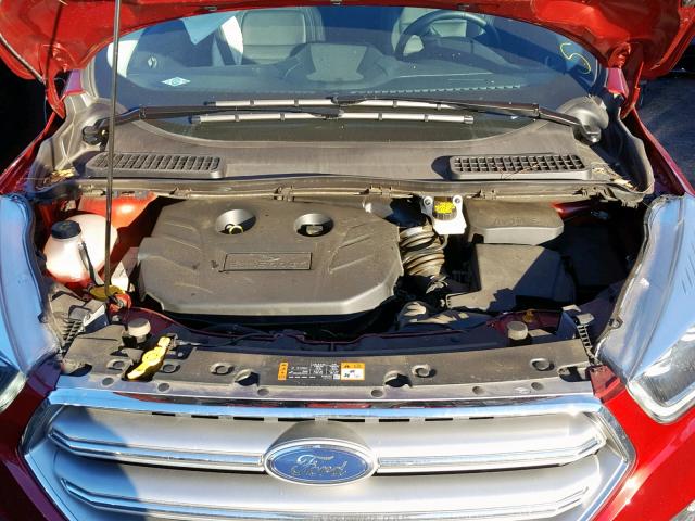 1FMCU9J91HUC51290 - 2017 FORD ESCAPE TIT RED photo 7