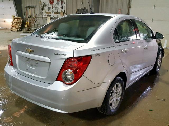 1G1JA5SH0C4191703 - 2012 CHEVROLET SONIC LS 灰色 照片 4
