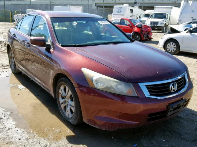 1HGCP26439A091112 - 2009 HONDA ACCORD LXP MAROON photo 1