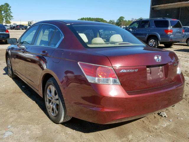 1HGCP26439A091112 - 2009 HONDA ACCORD LXP MAROON photo 3