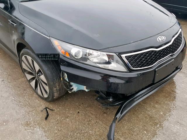 5XXGR4A6XCG002422 - 2012 KIA OPTIMA SX BLACK photo 9