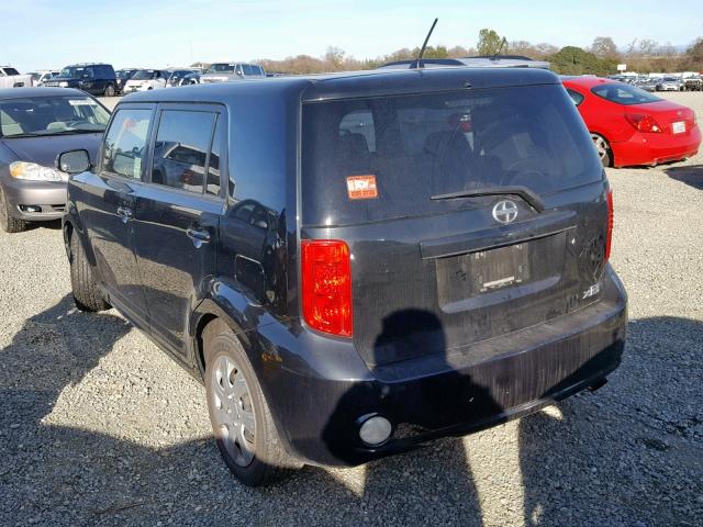 JTLKE50E791076328 - 2009 TOYOTA SCION XB BLACK photo 3